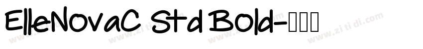 ElleNovaC Std Bold字体转换